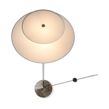 Gio LN 28 gulvlampe - Mørk krom, marmor - &Tradition