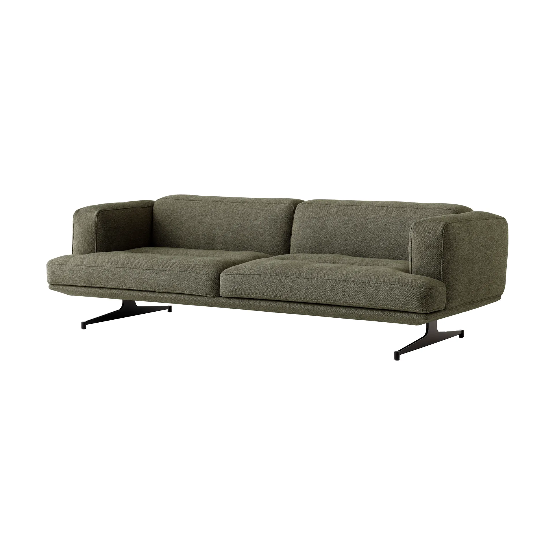 Inland AV23 3-seters sofa, Clay 0014-warm black &Tradition