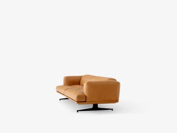 Inland AV23 3-seters sofa - Noble leather cognac-varm svart - &Tradition