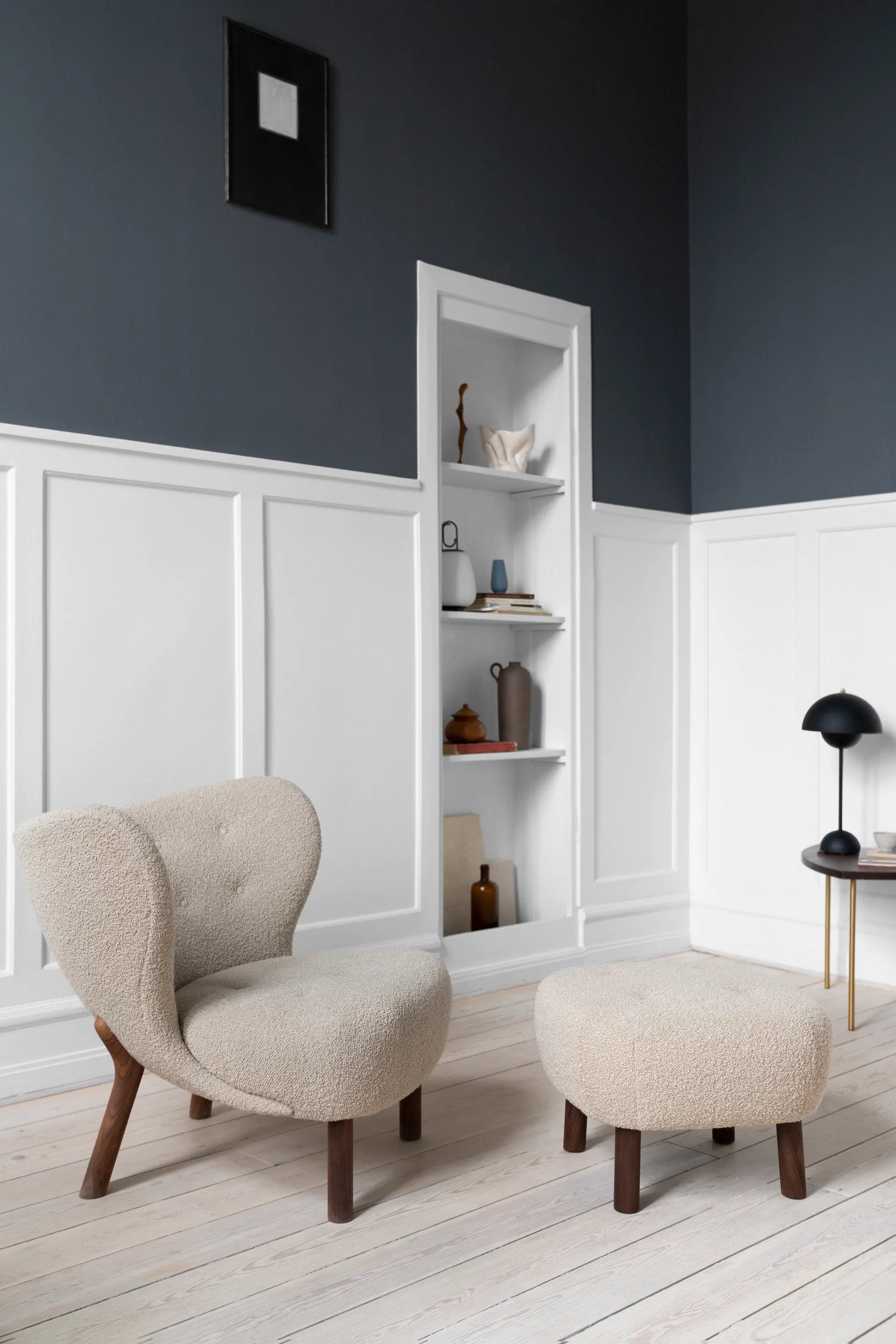 Little Petra VB1 lenestol , Oljet eik-Sheepskin honey &Tradition