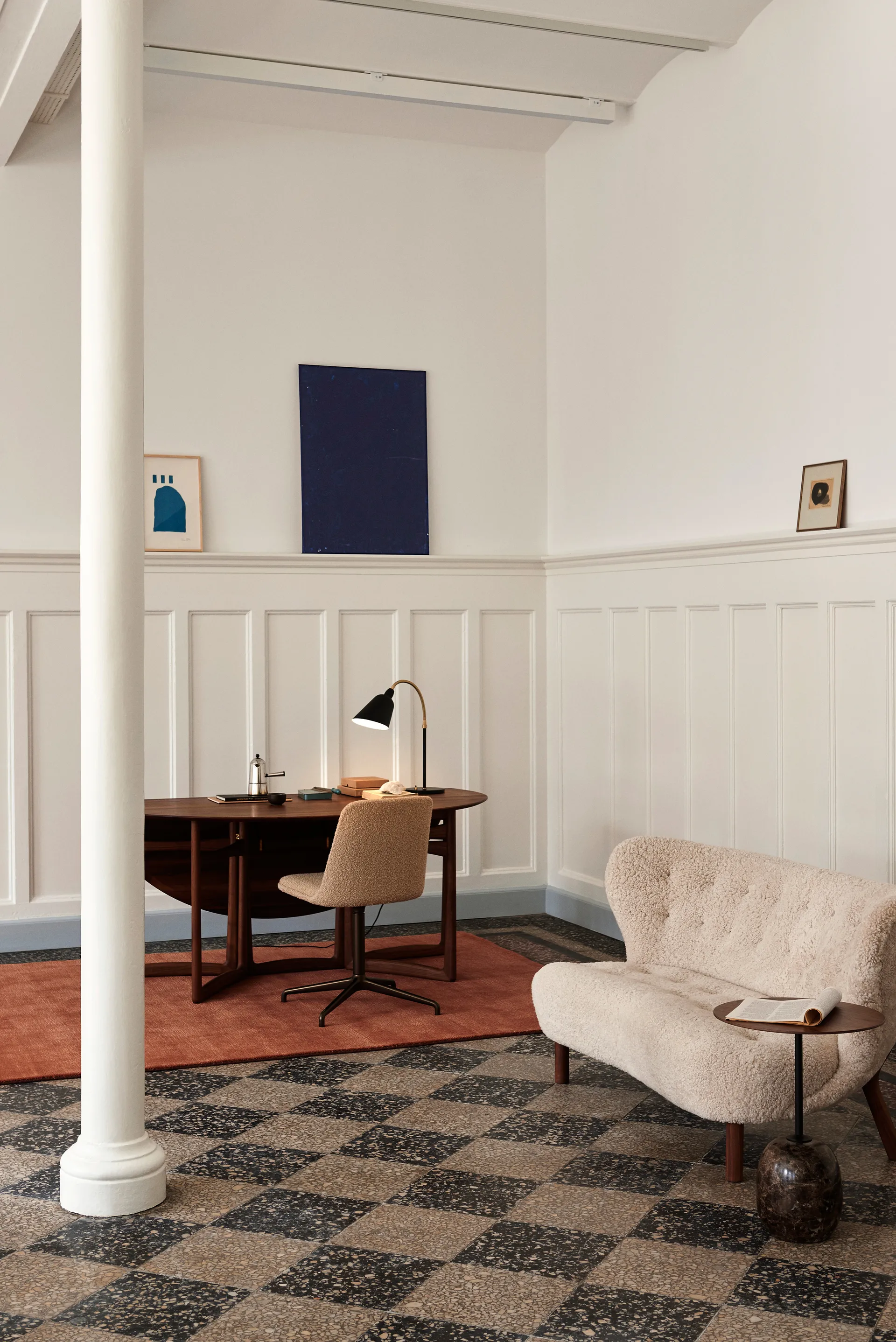 Little Petra VB2 sofa, Oljet valnøtt-Moonlight &Tradition