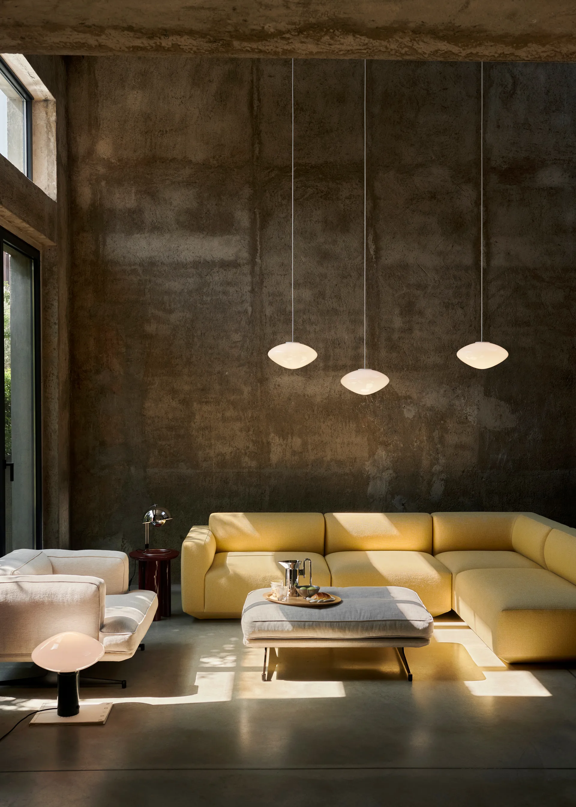 Mist AP15 taklampe Ø 25 cm, Matt White, Glass &Tradition