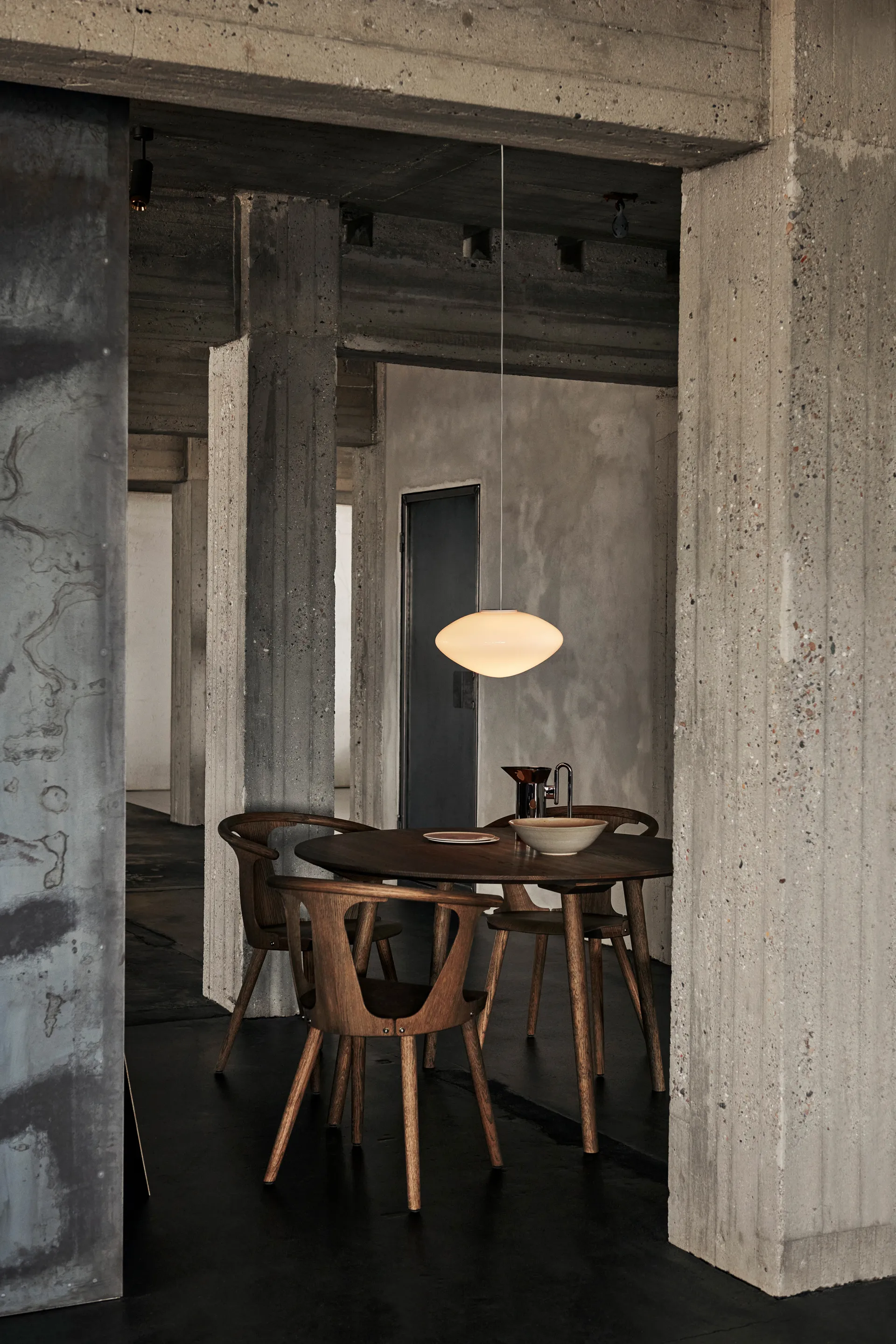 Mist AP16 taklampe Ø 37 cm, Matt White, Glass &Tradition