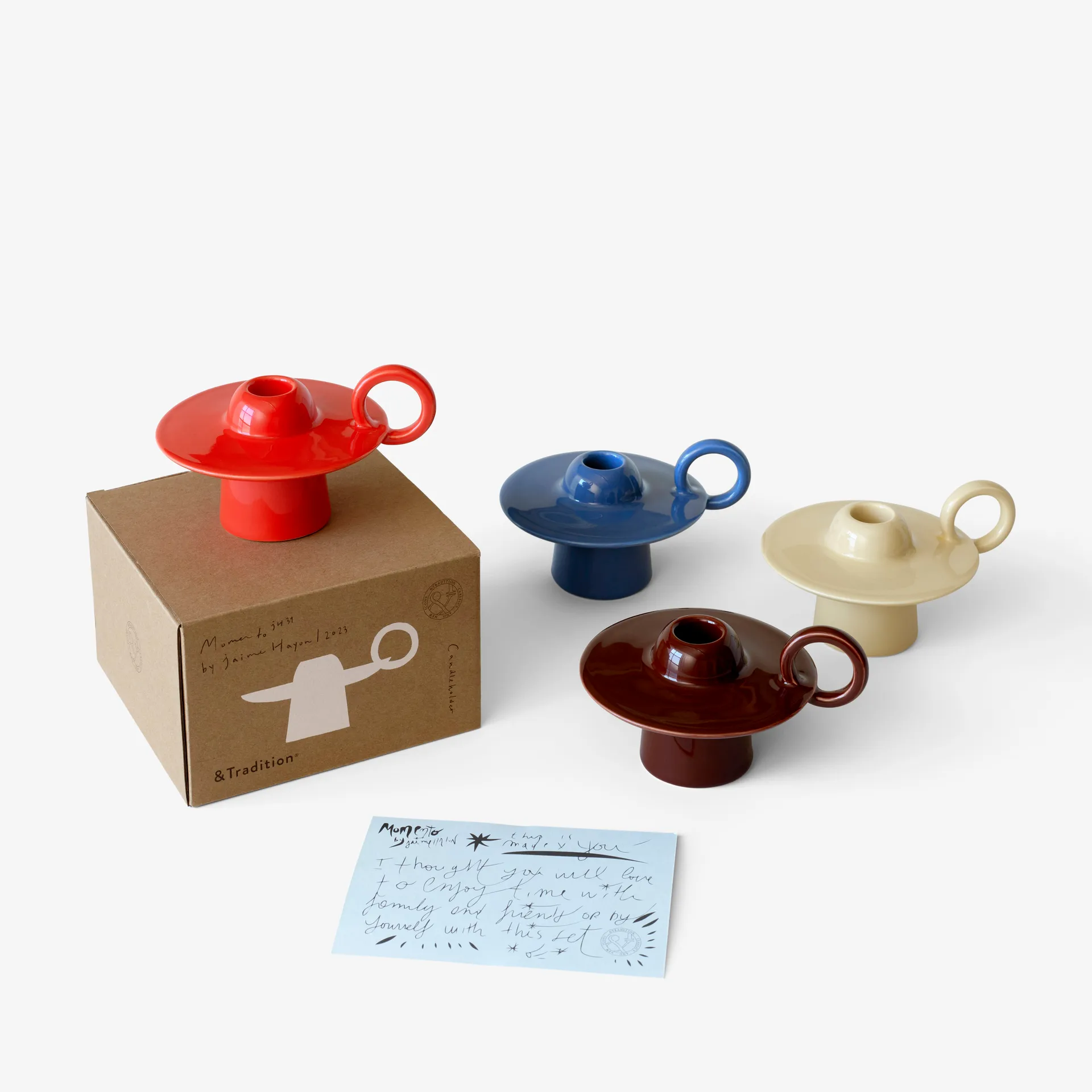 Momento JH39 lysholder, Poppy Red &Tradition