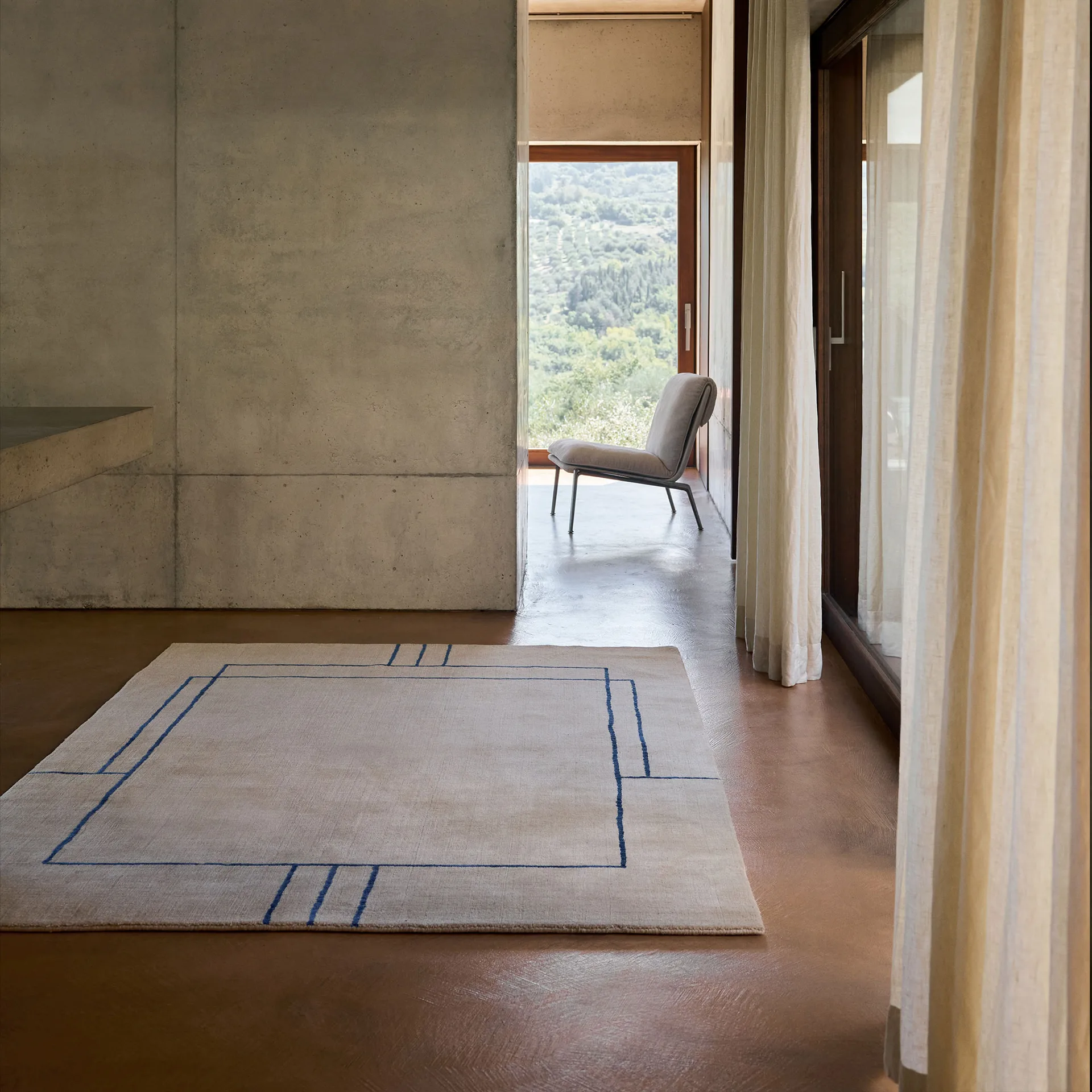 Muno LN18 lounge lenestol, Dark chrome-Cifrado 0221 &Tradition