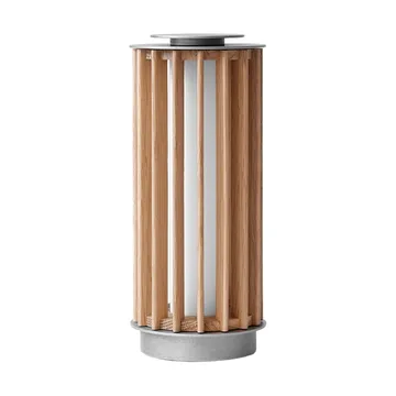 Numbra TY3 portabel bordlampe - Lakkert eik-trumlet aluminium - &Tradition
