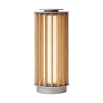 Numbra TY3 portabel bordlampe - Lakkert eik-trumlet aluminium - &Tradition