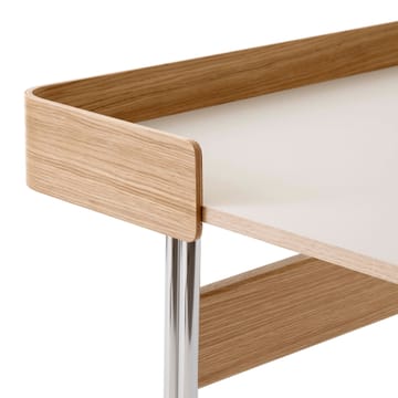Pavilion AV17 skrivebord - mushroom linoleum, lakkert eik, kromben - &Tradition