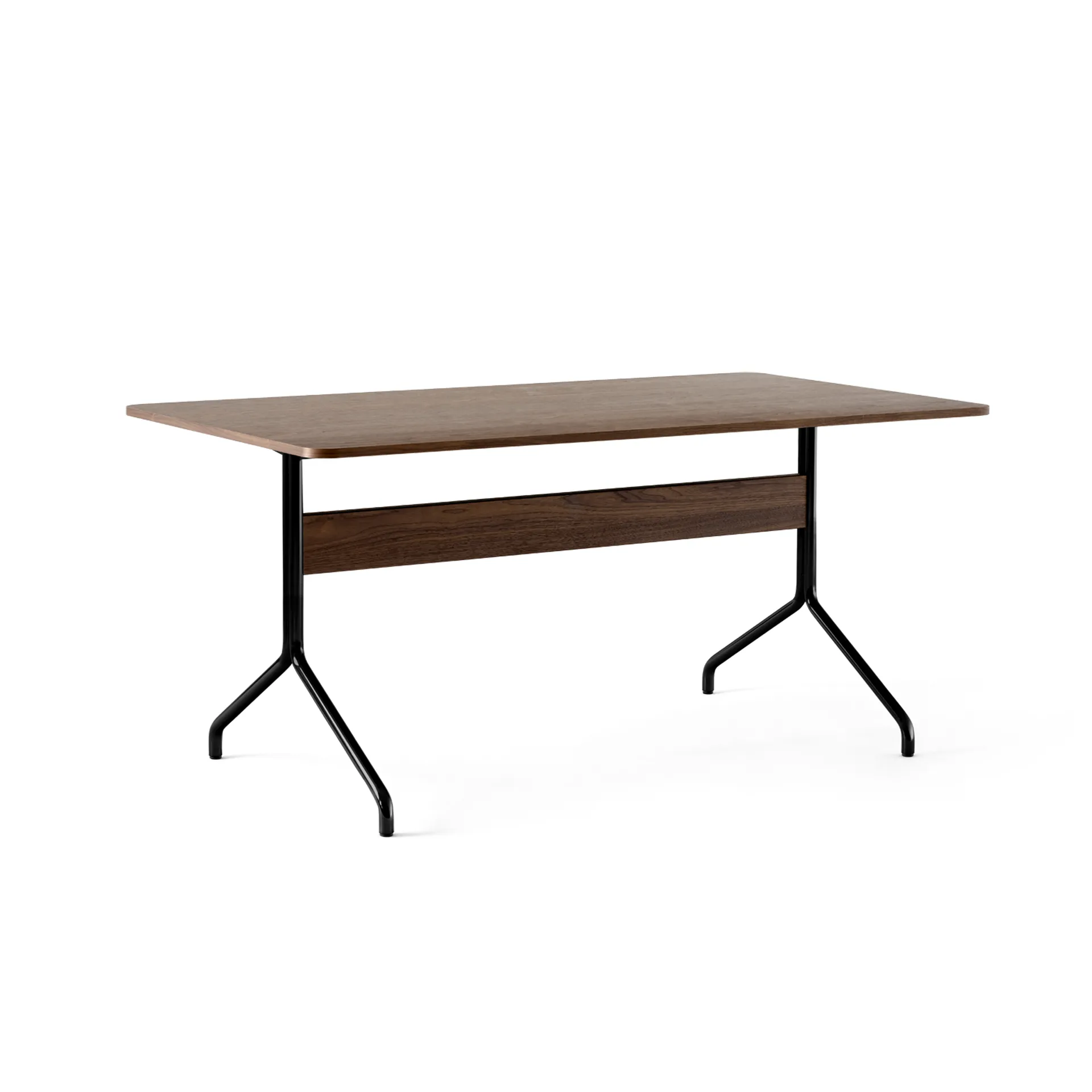 Pavilion dining table AV18 160 x 90 cm, Walnut-black frame &Tradition