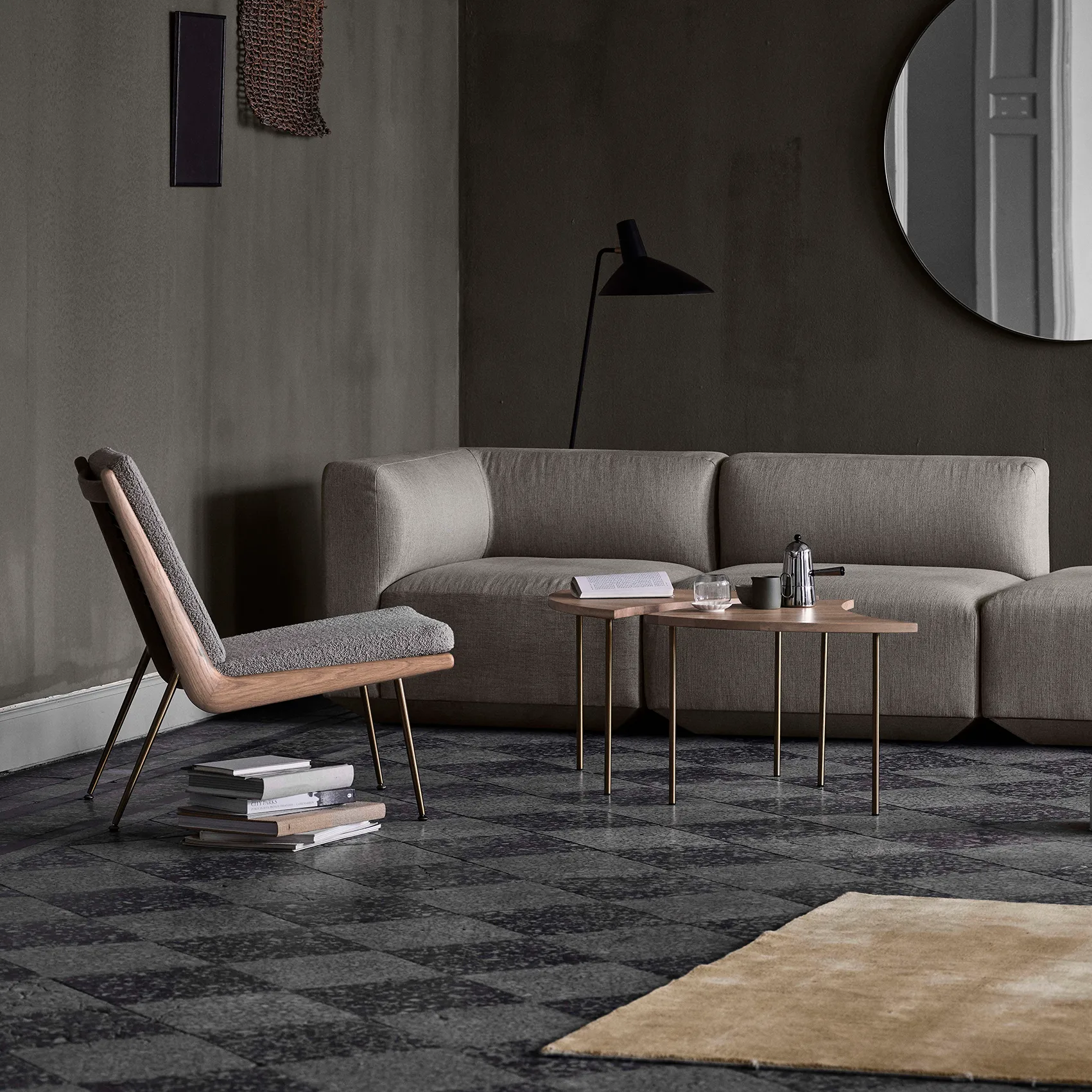 Pinwheel sidebord HM7, Hvitoljet eik &Tradition