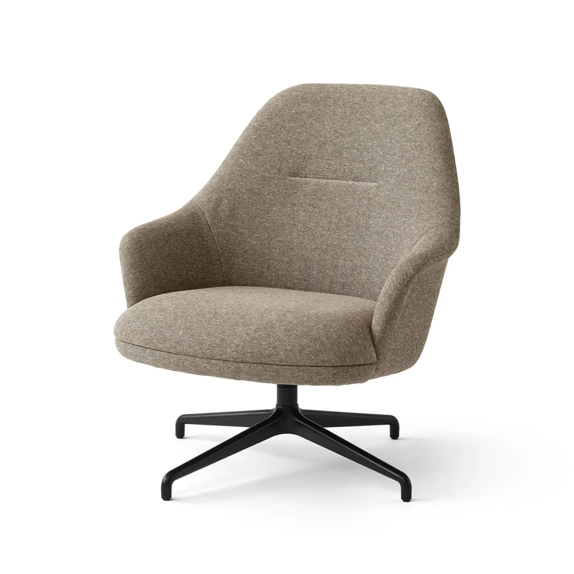 Rely HW139 lounge chair, Clay 0009-black &Tradition
