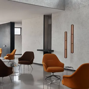 Rely HW139 lounge chair - Clay 0009-black - &Tradition