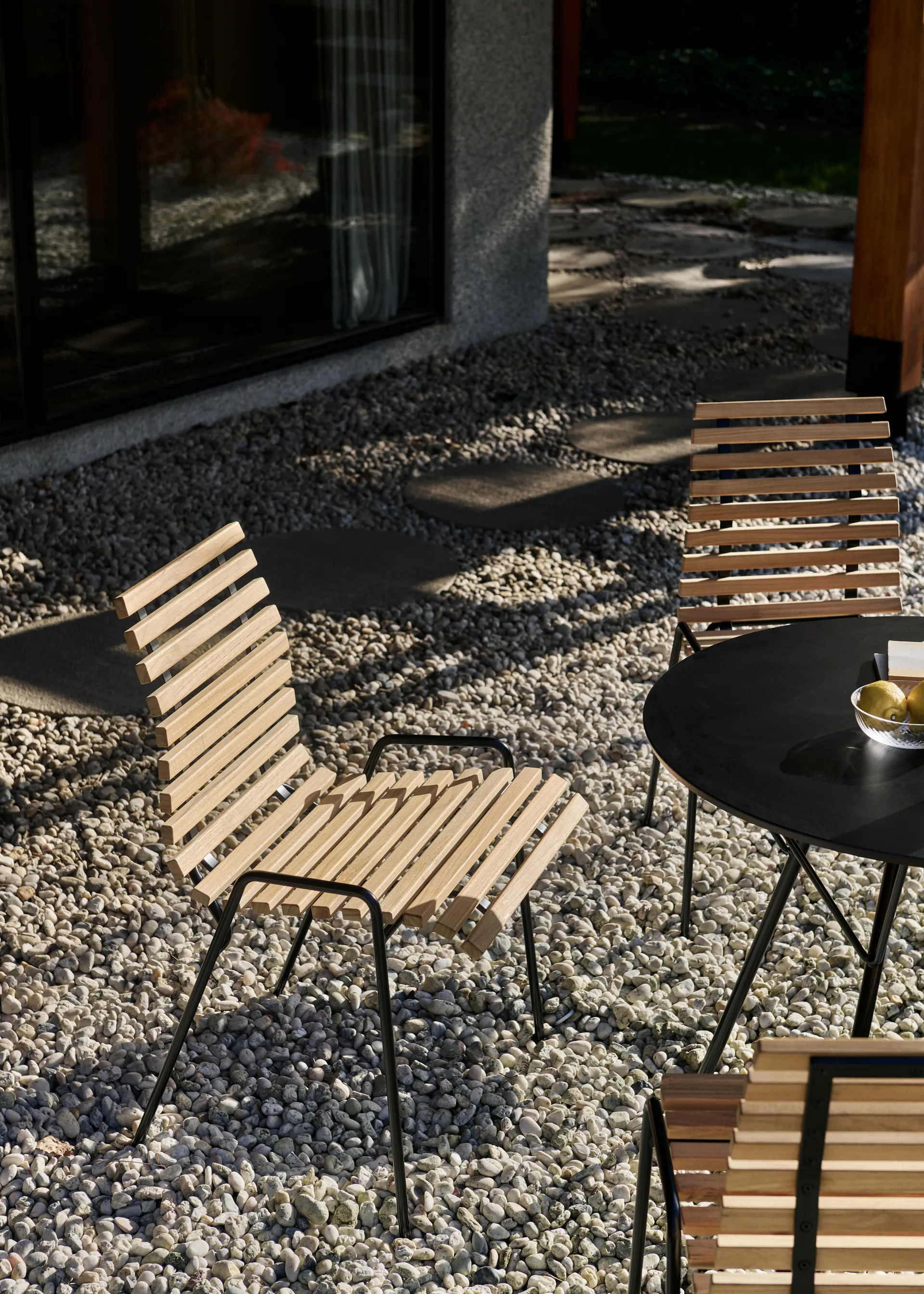 RFH RD4 terrasse sidestol, Teak-svart &Tradition