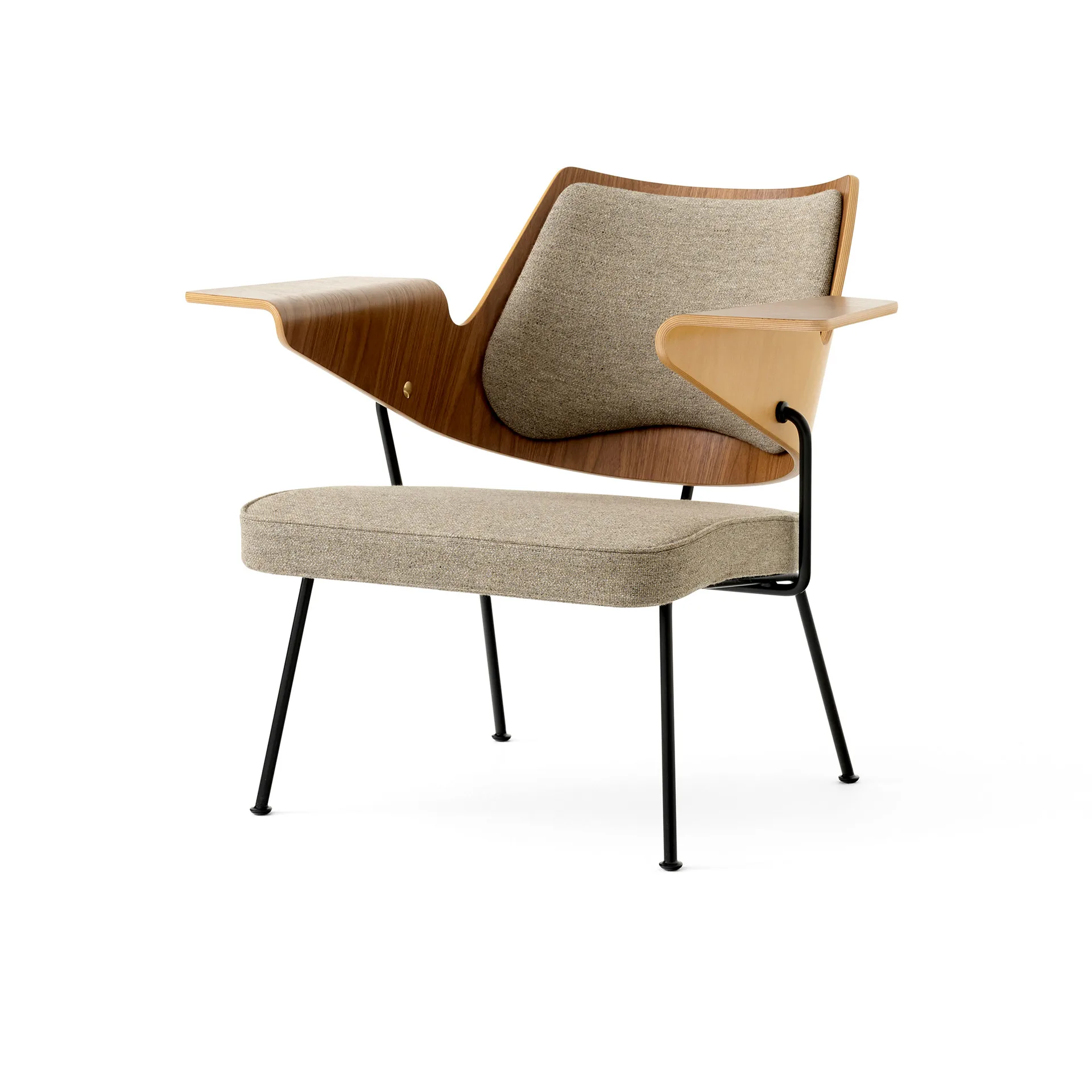 RFH RD8 lounge stol, Valnøtt-bøk-brun &Tradition