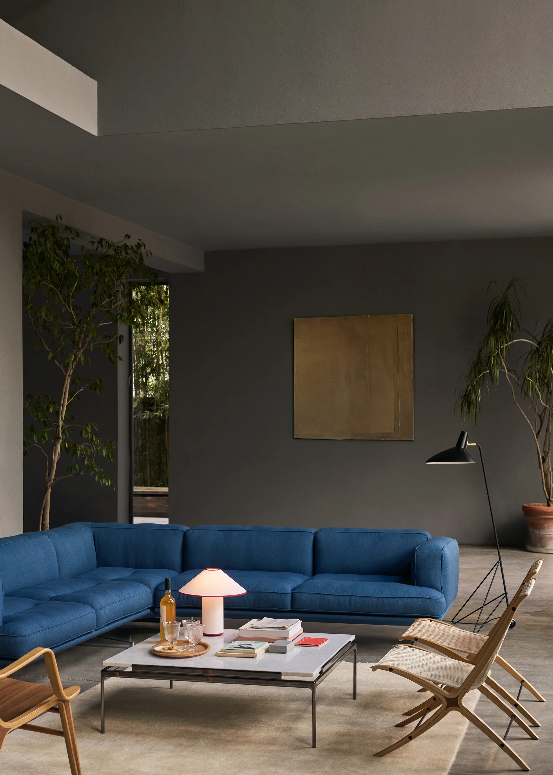 Tripod gulvlampe HM8, Matt svart &Tradition