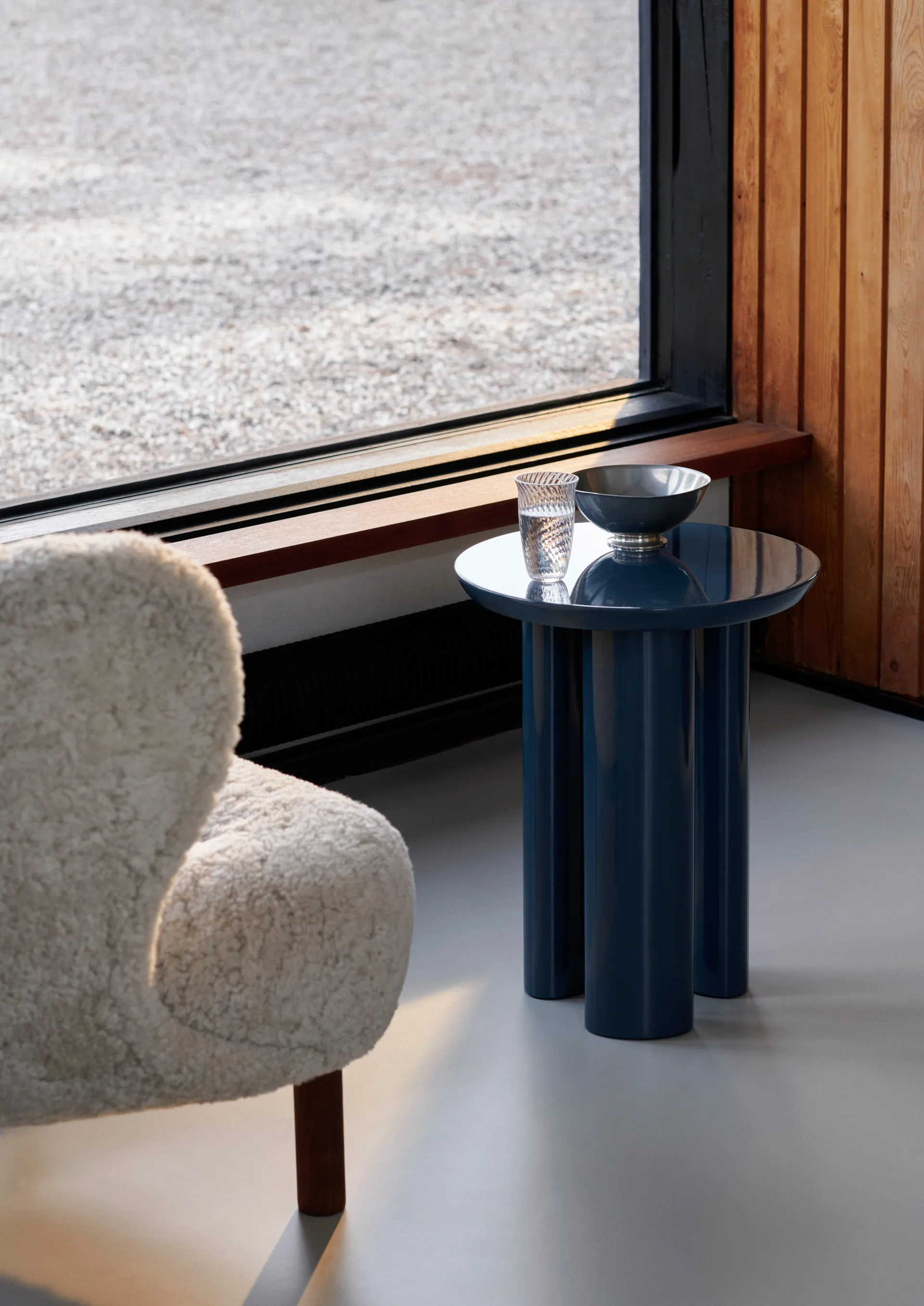 Tung JA3 sidebord, Steel blue &Tradition