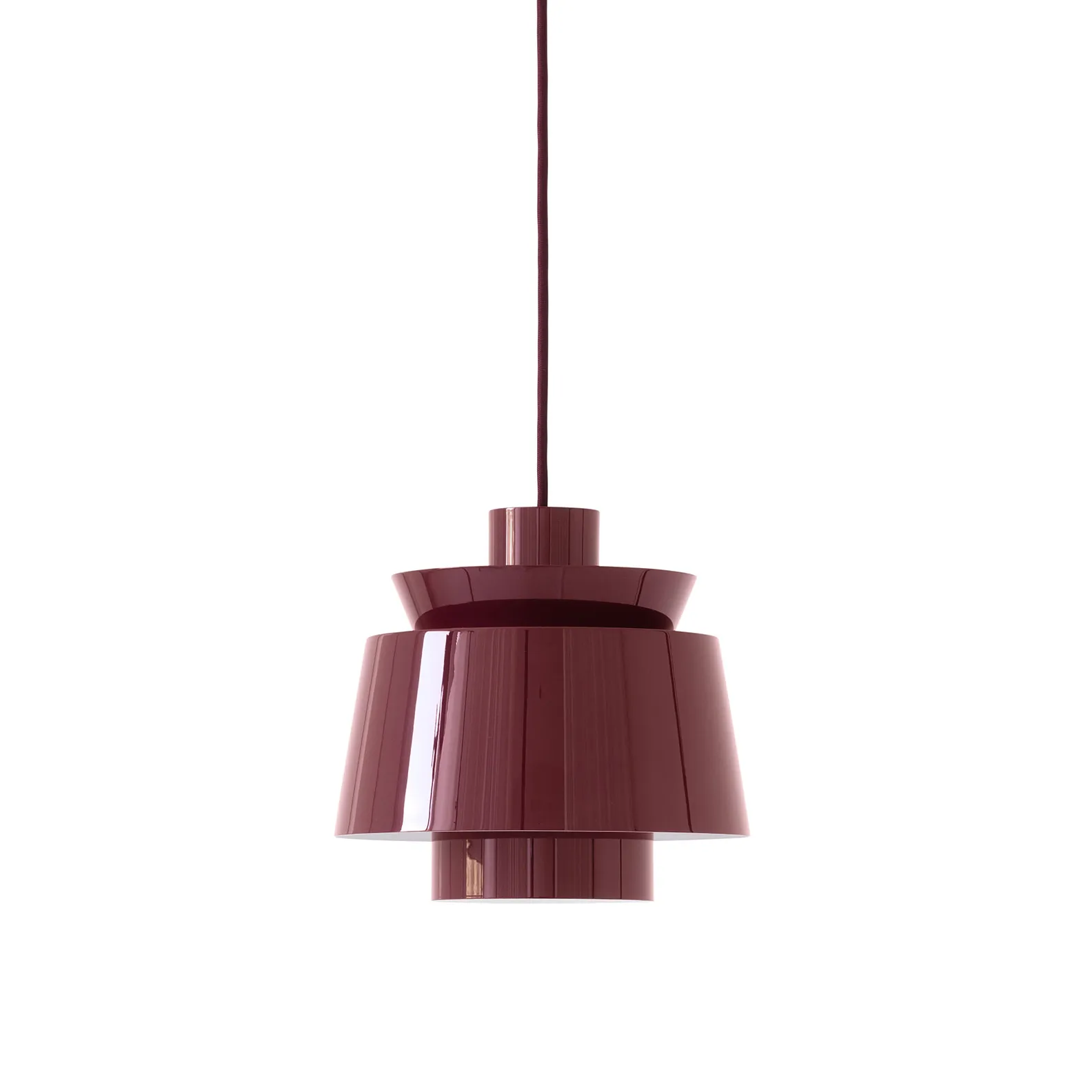 Utzon JU1 lampe, Dark burgundy, Ø22 cm &Tradition