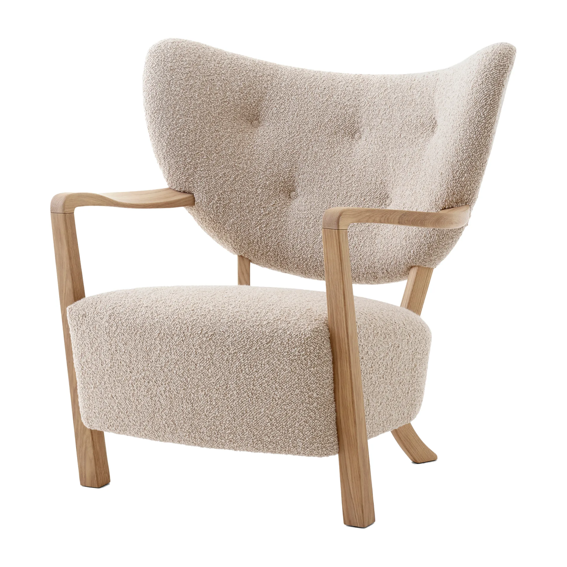 Wulff Lounge Chair ATD2 lenestol, Oljet eik-Karakorum &Tradition