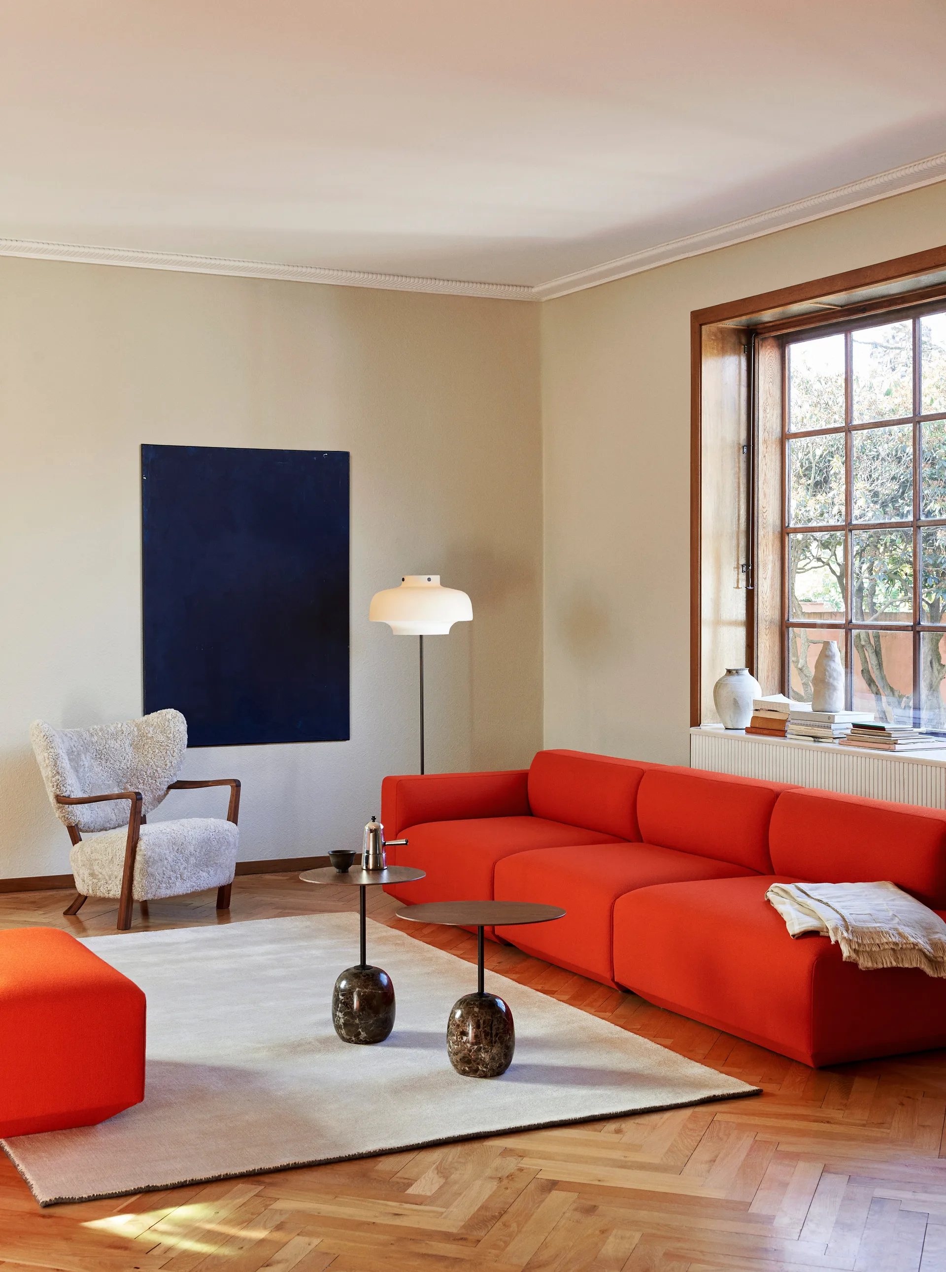 Wulff Lounge Chair ATD2 lenestol, Oljet valnøtt-Moonlight &Tradition