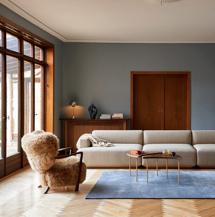 Wulff Lounge Chair ATD2 lenestol, Oljet valnøtt-Sheepskin honey &Tradition