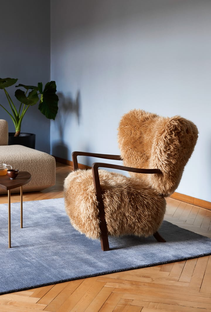 Wulff Lounge Chair ATD2 lenestol, Oljet valnøtt-Sheepskin honey &Tradition