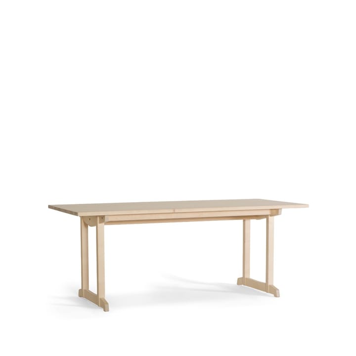 Visingsö spisebord bjørk 200x84 cm - Hvitpigmentert hardvoksoljet - Tre Sekel Möbelsnickeri