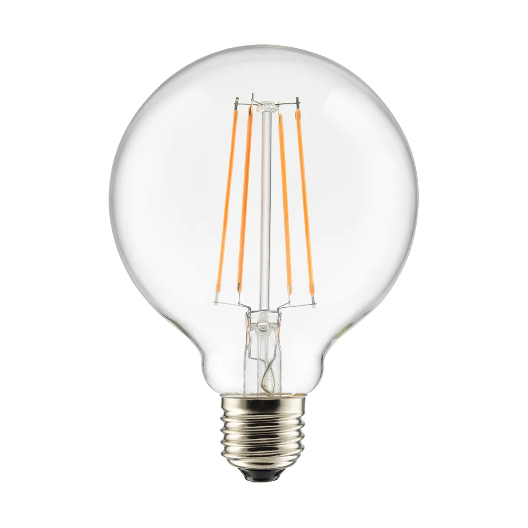 Glob dimbar lyspære minne Ø9,5 cm E27, 2700K 806lm 7W Unison