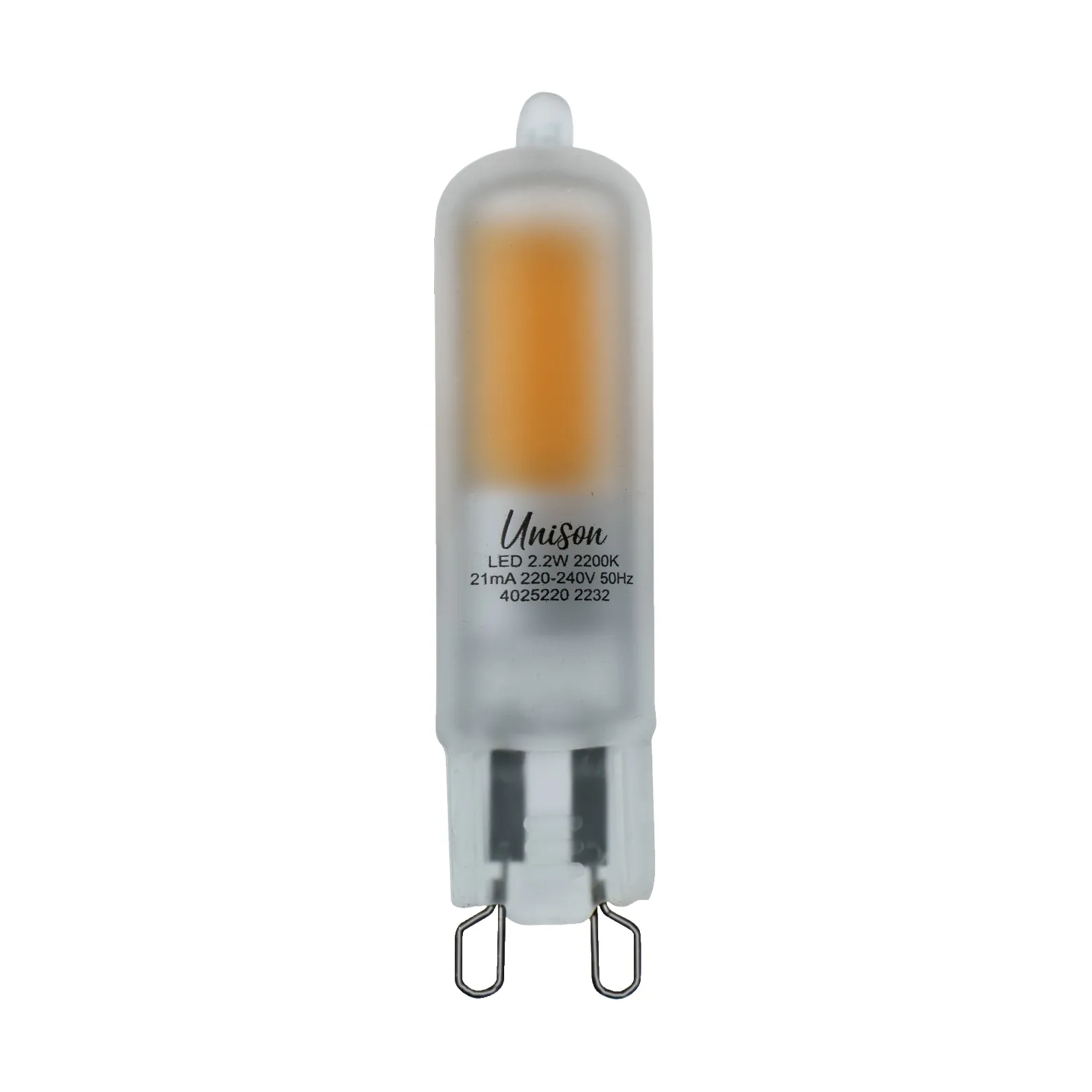 LED dimbar lyspære matt G9, 2200K 180 lm 2 W Unison