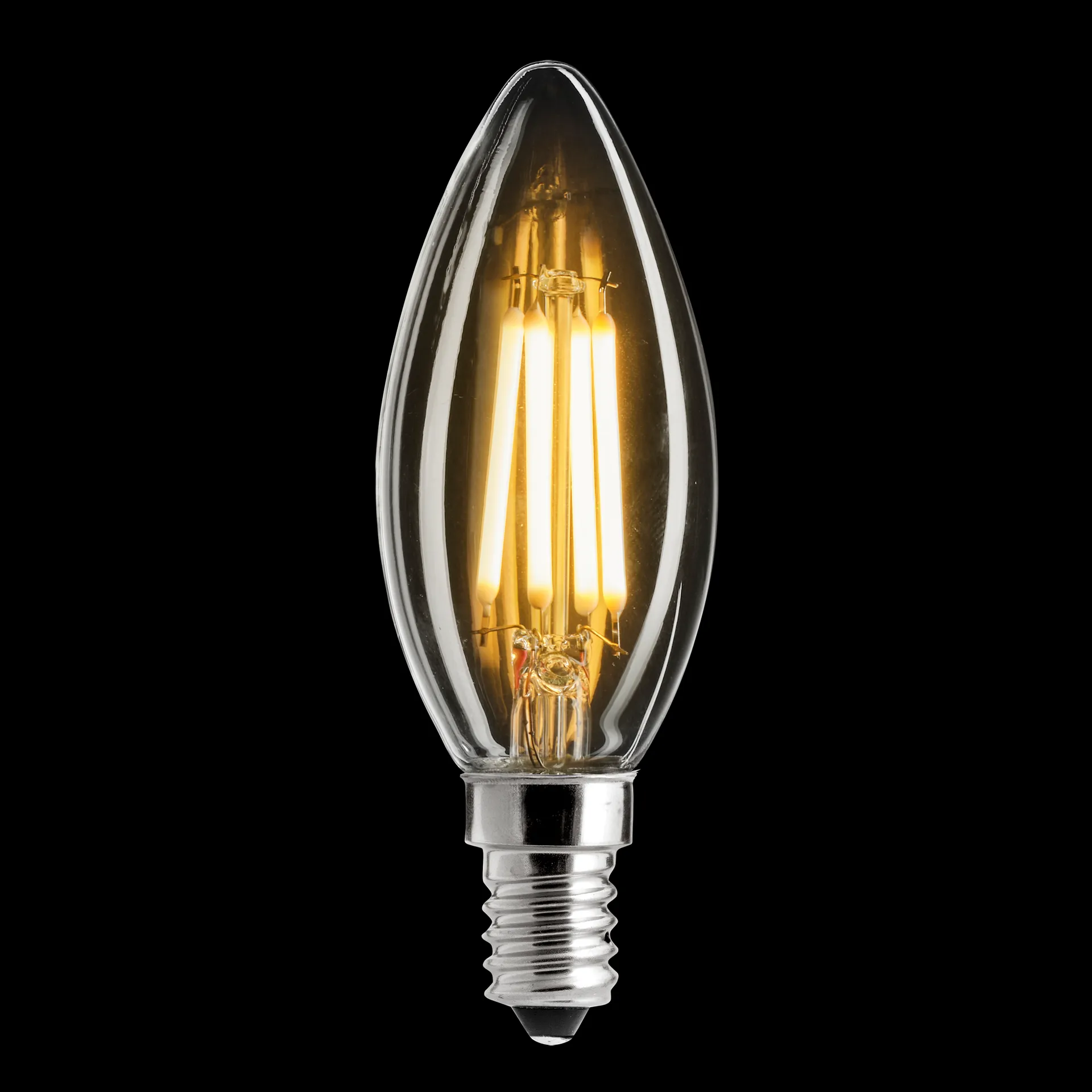 Uni-white kronelys klar dimbar lyspære E14, 2700K 165lm 2W Unison