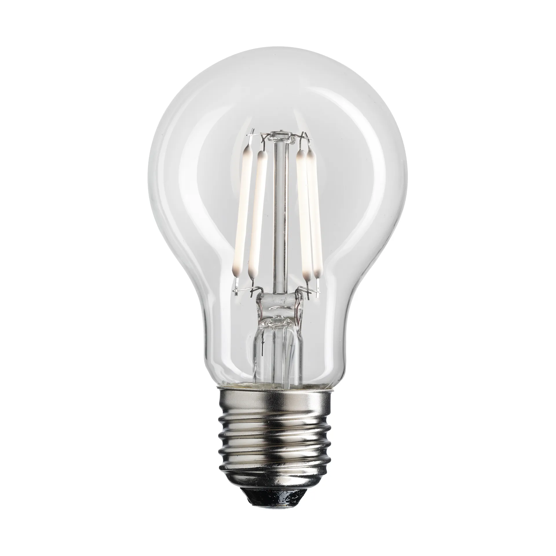 Uni-white normal klar dimbar lyspære E27, 2700K 165lm 2W Unison