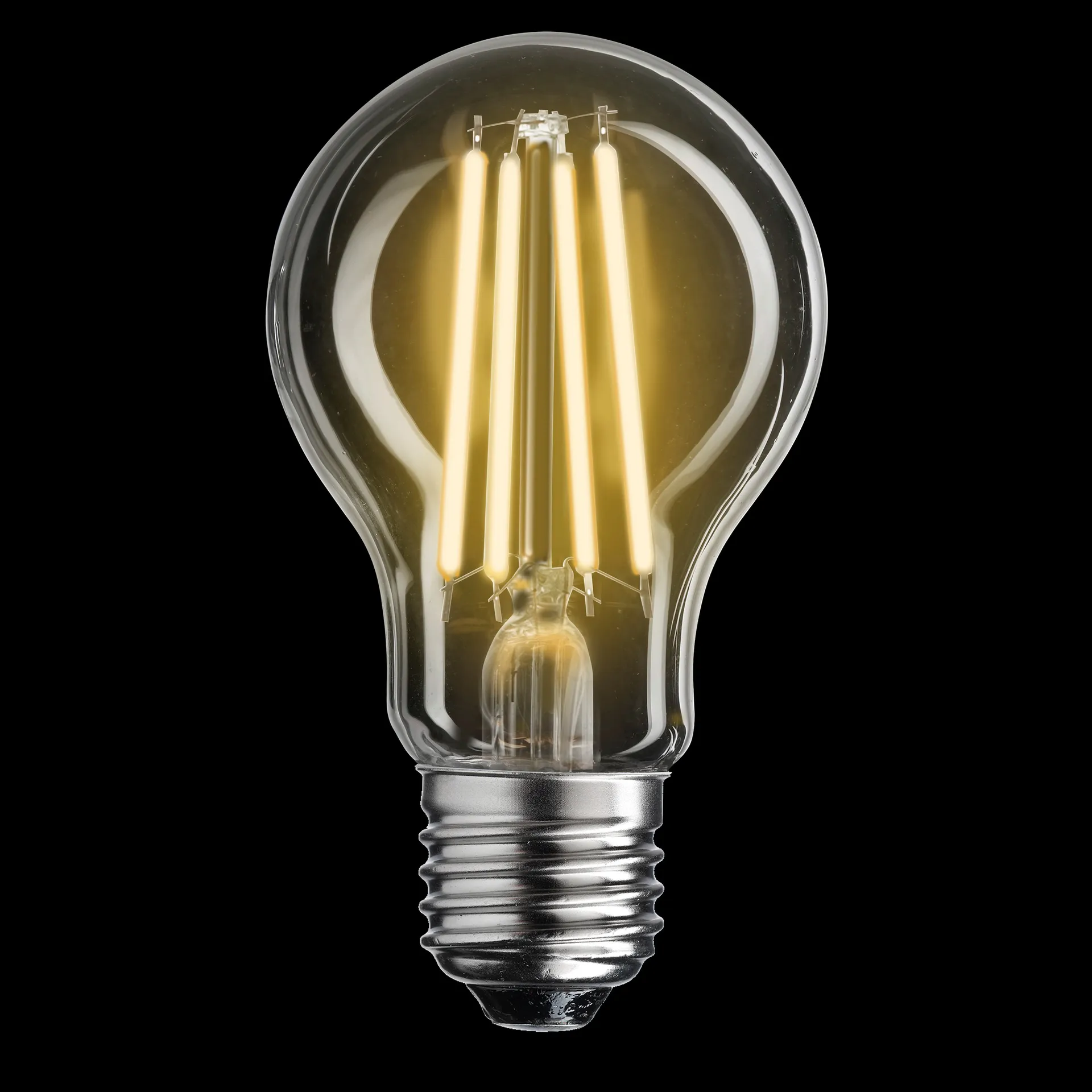 Uni-white normal klar dimbar lyspære E27, 2700K 700 lm 8 W Unison