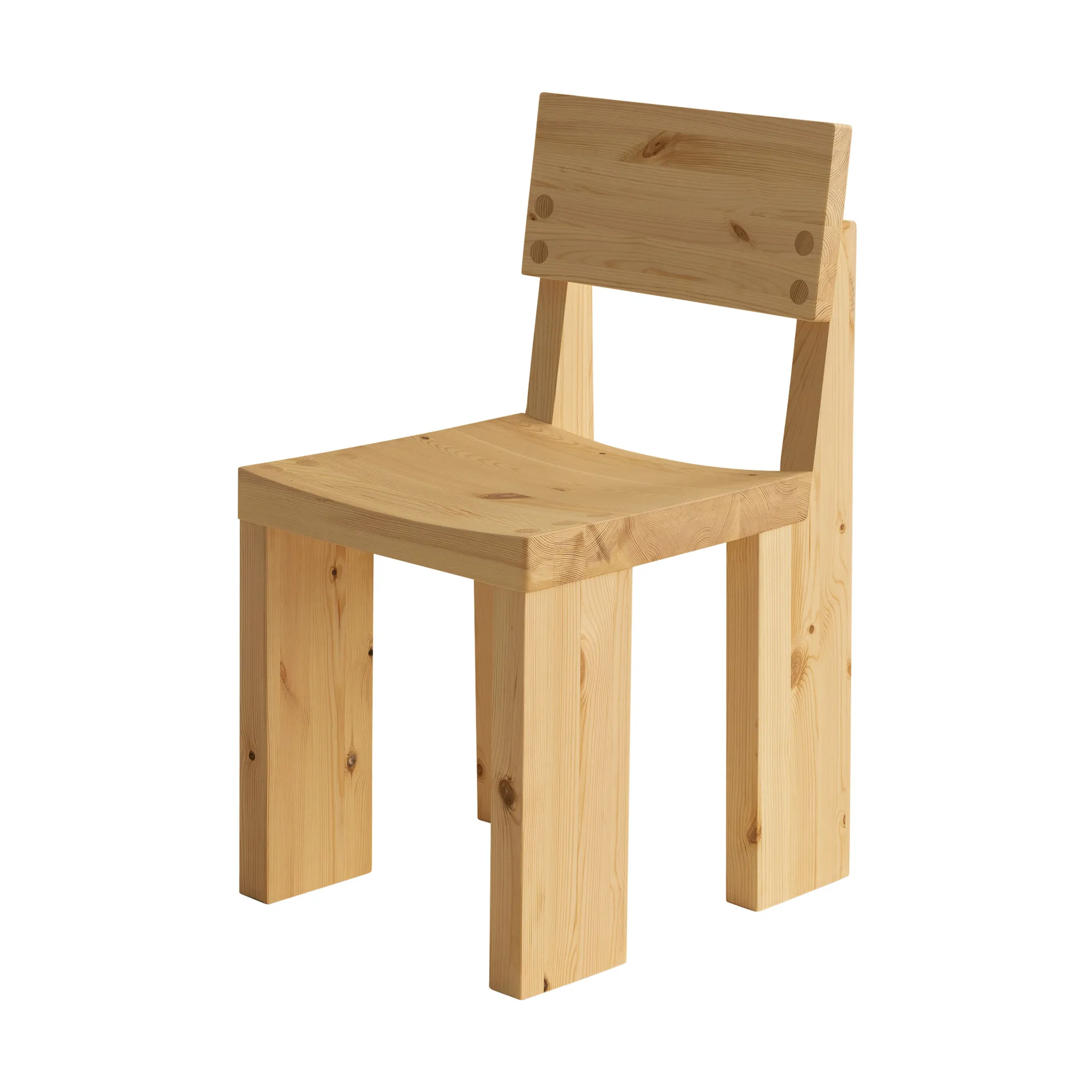 001 Dining Chair stol, Matt oljevokset furu Vaarnii