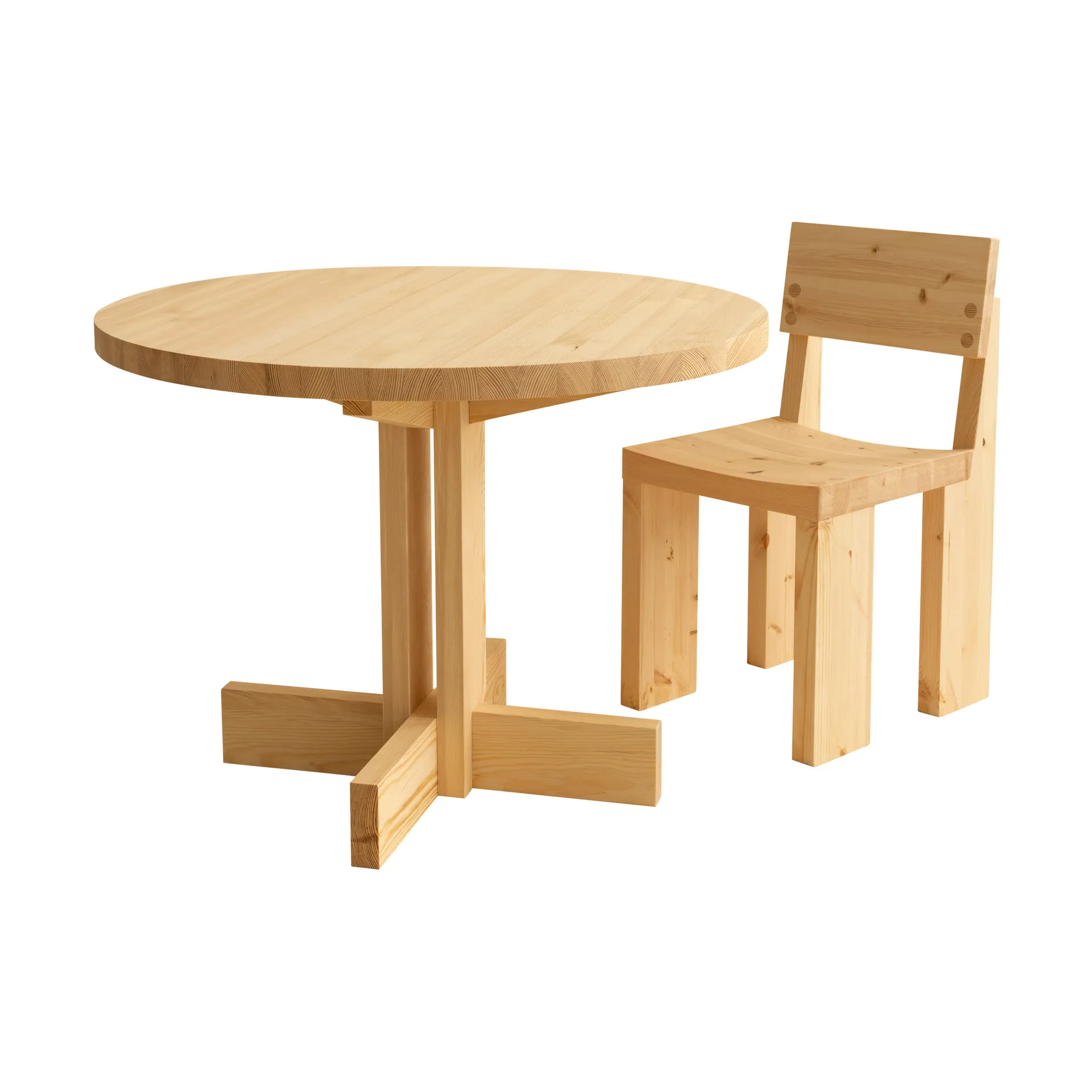 001 Dining Chair stol, Matt oljevokset furu Vaarnii