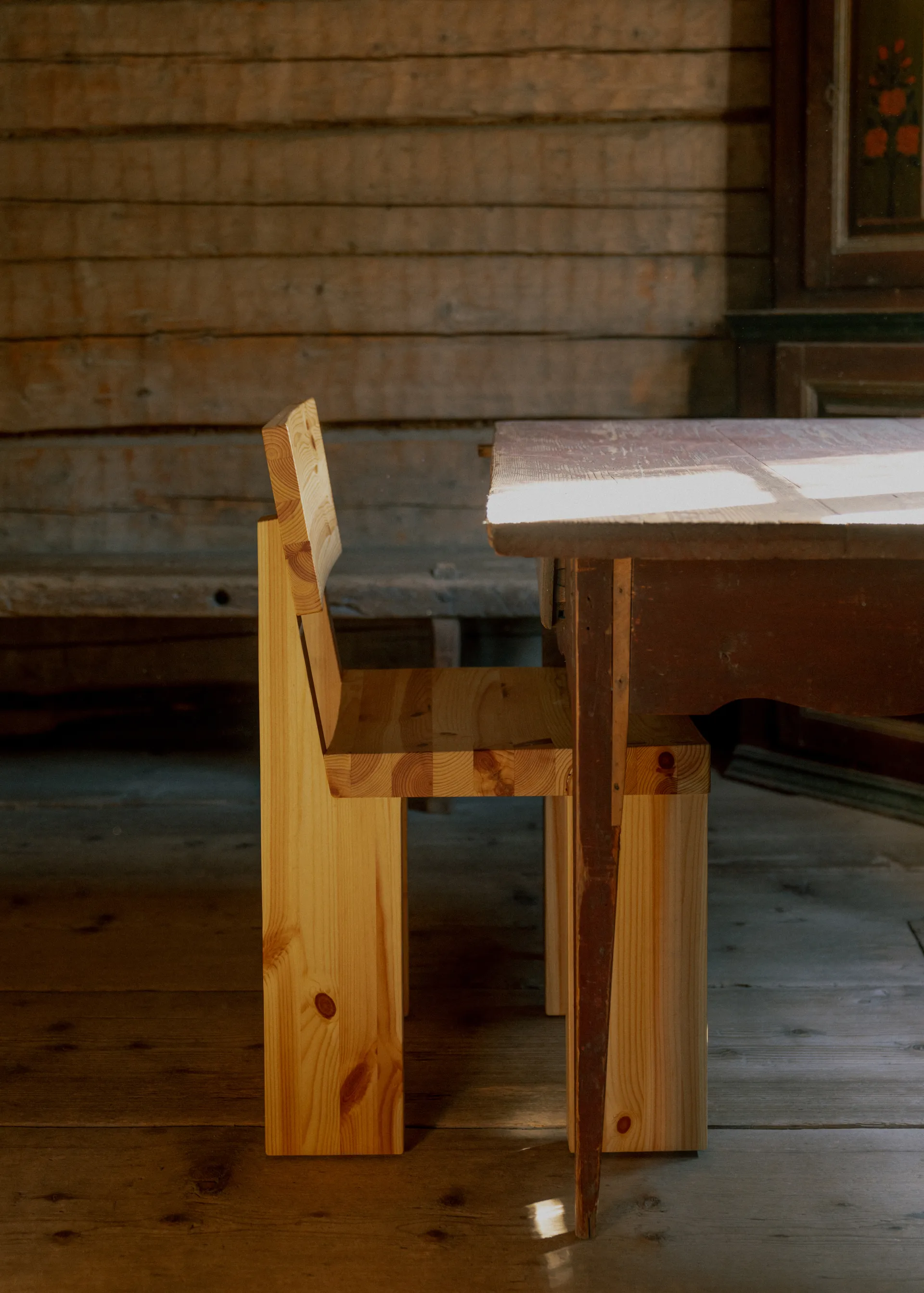 001 Dining Chair stol, Matt oljevokset furu Vaarnii