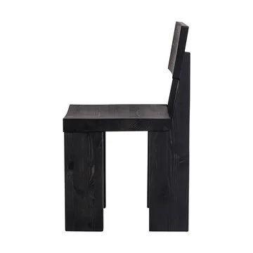 001 Dining Chair stol - Svartbeiset furu - Vaarnii