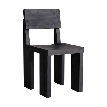 001 Dining Chair stol - Svartbeiset furu - Vaarnii