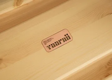 002 Ast Stool krakk - Matt oljevokset furu, 55x26x45 cm - Vaarnii