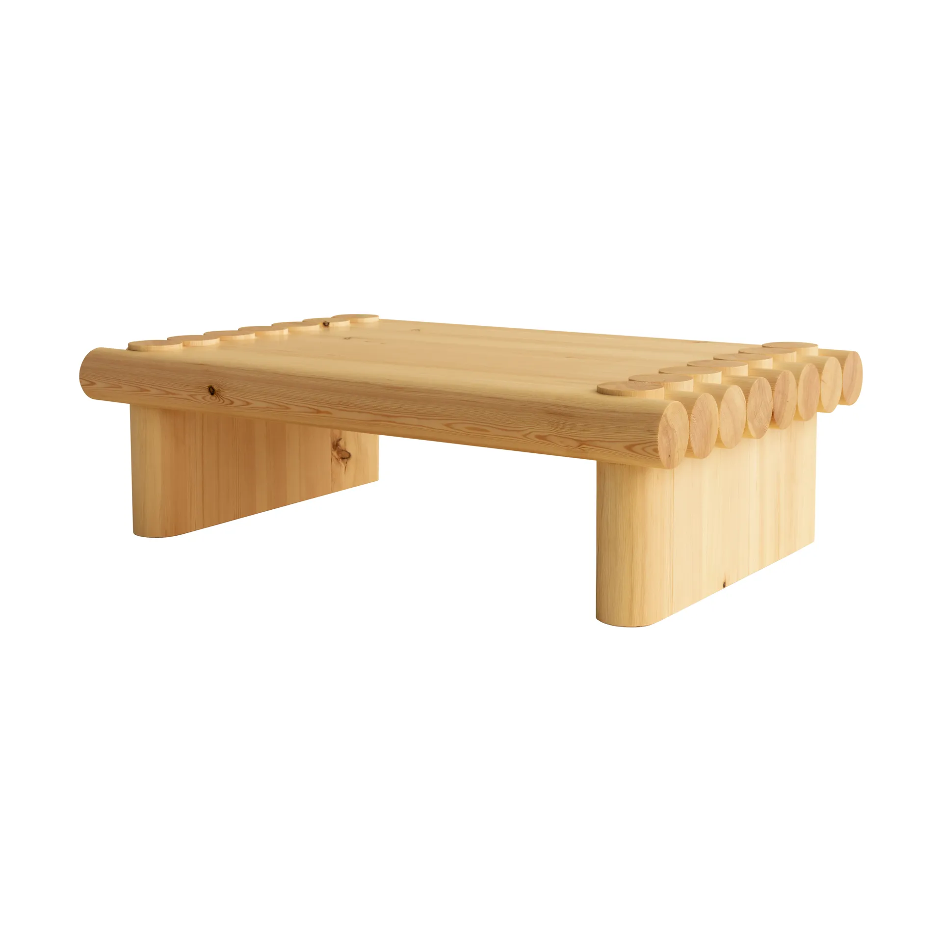 004 Coffee Table sofabord, Matt oljevokset furu, 120x80x35 cm Vaarnii