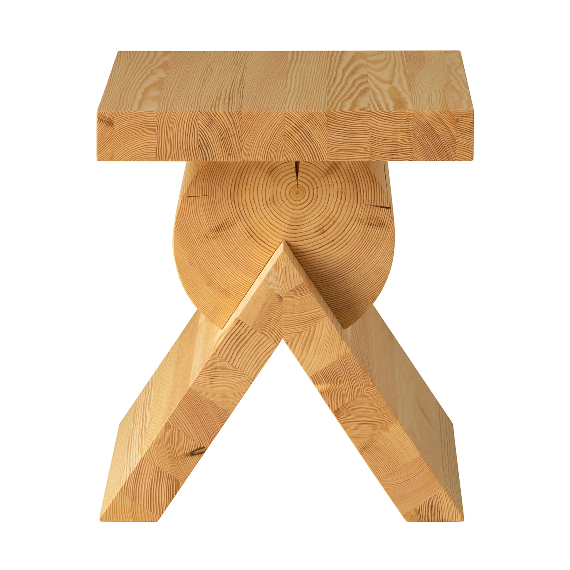 006 AA Side Table sidebord, Matt oljevokset furu, 40x40x45 cm Vaarnii