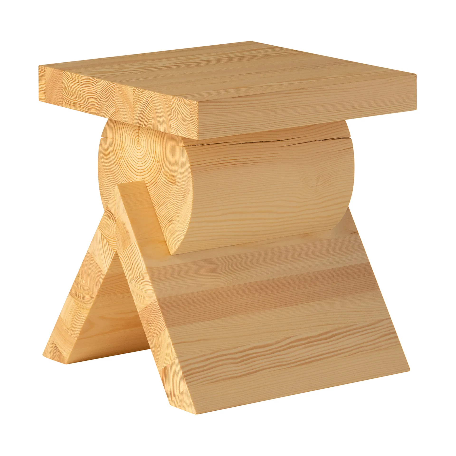 006 AA Side Table sidebord, Matt oljevokset furu, 40x40x45 cm Vaarnii