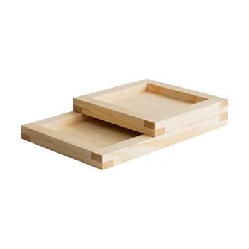 009 Tray brett - Oljevokset furu, 33x33x6 cm - Vaarnii