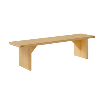 012 Kolmio Bench benk - Matt oljevokset furu, 176x42x45 cm - Vaarnii