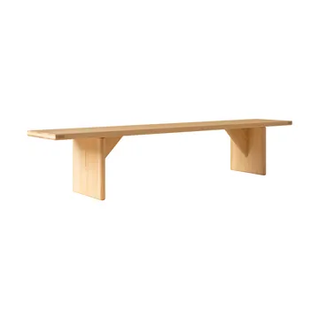 012 Kolmio Bench benk - Matt oljevokset furu, 227x42x45 cm - Vaarnii