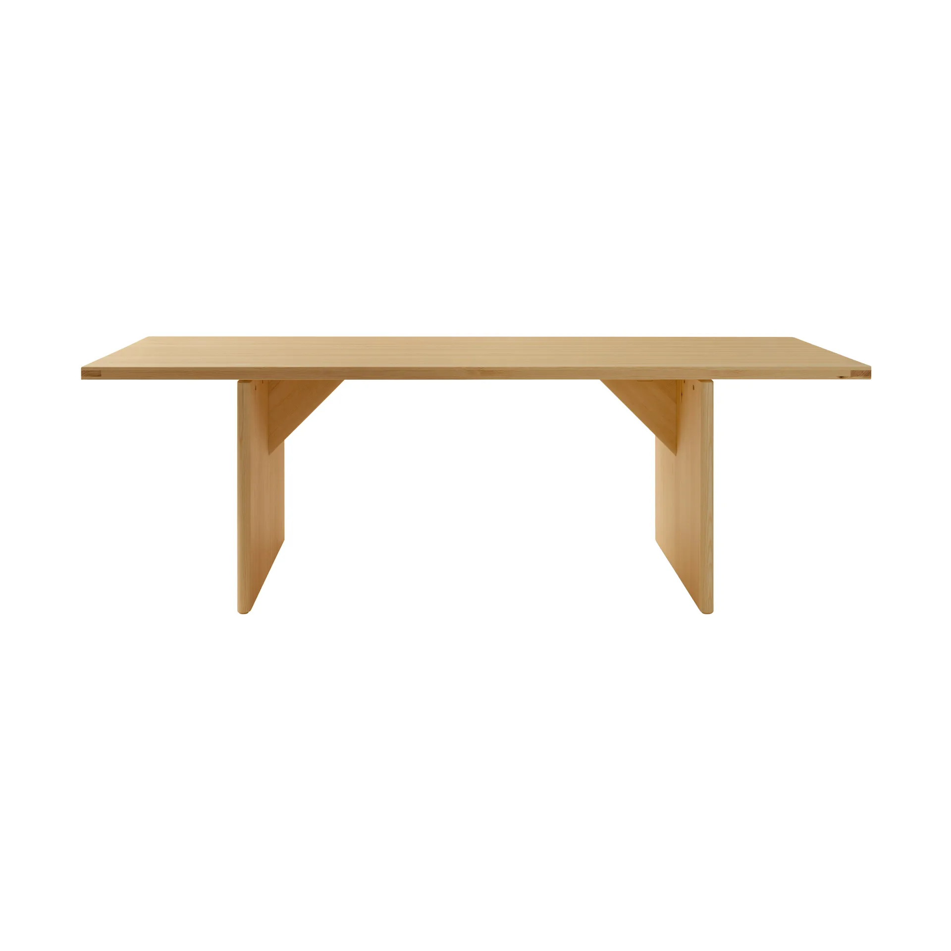 012 Kolmio Dining Table bord, Matt oljevokset furu, 227x95x72 cm Vaarnii