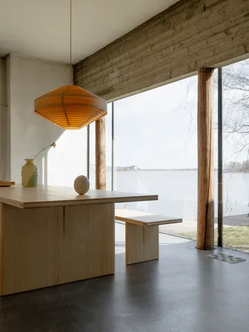 012 Kolmio Dining Table bord - Matt oljevokset furu, 305x99x72 cm - Vaarnii