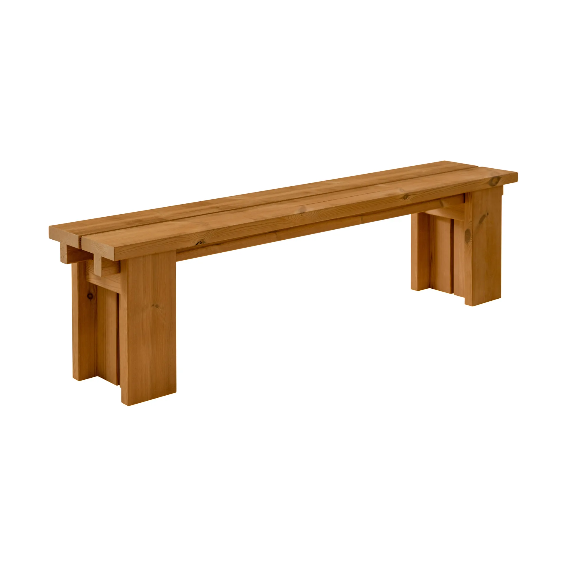 013 Osa Outdoor Bench benk, Varmebehandlet furu, 182x37x49 cm Vaarnii
