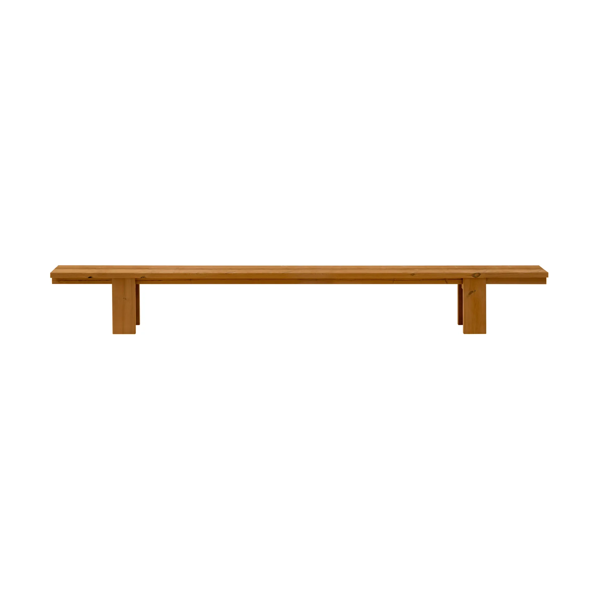 013 Osa Outdoor Bench benk, Varmebehandlet furu, 333x37x49 cm Vaarnii