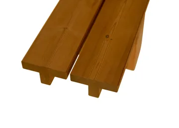 013 Osa Outdoor Bench benk - Varmebehandlet furu, 333x37x49 cm - Vaarnii