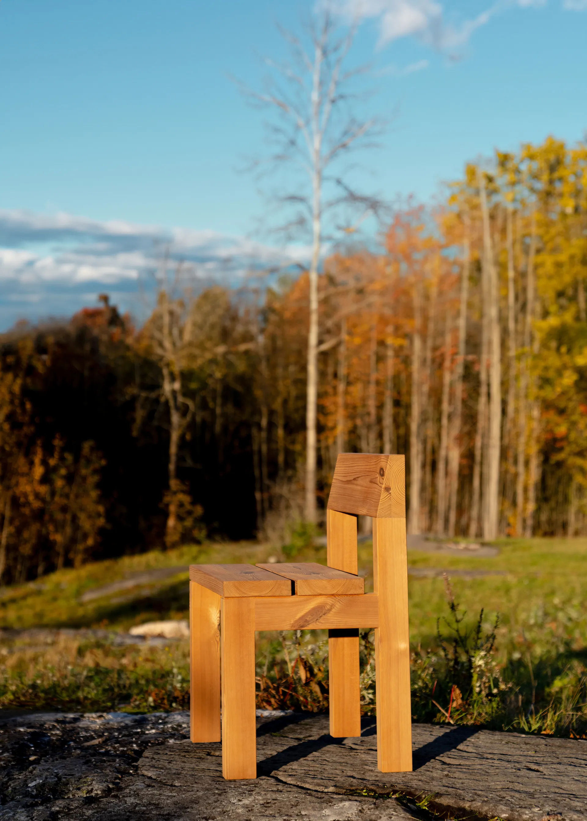 013 Osa Outdoor Dining Chair stol, Matt oljevokset furu Vaarnii