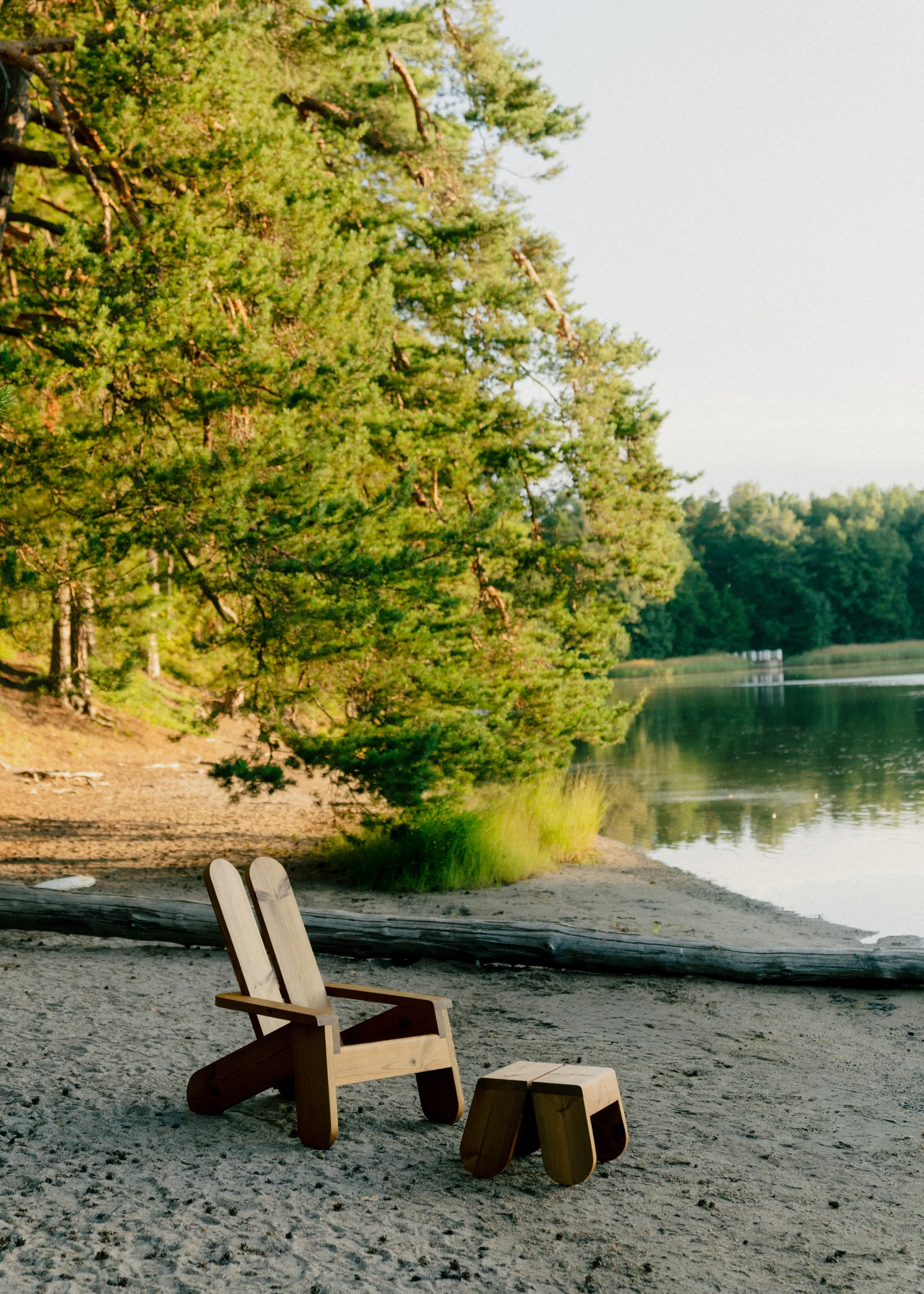 015 Peace Outdoor Foot Stool fotskammel, Varmebehandlet furu Vaarnii